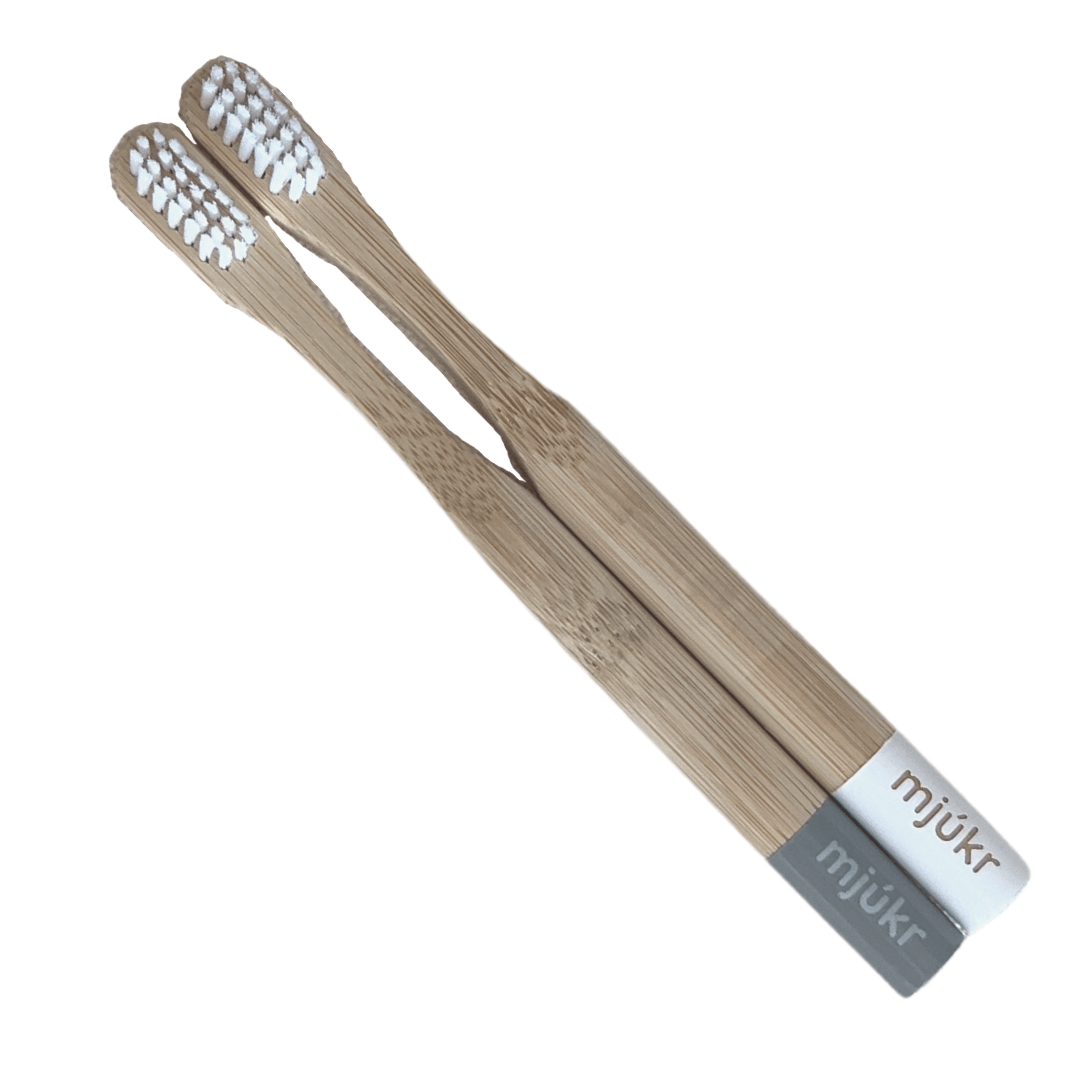 mjúkr NORWAY- Mini Bambus Tannbørste (2 pk)-Tannpleie-JKSHOP