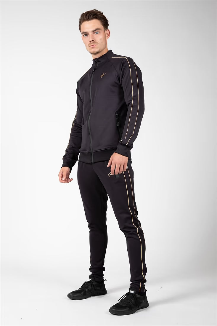 Gorilla Wear Wenden Track Pants, Black/Gold