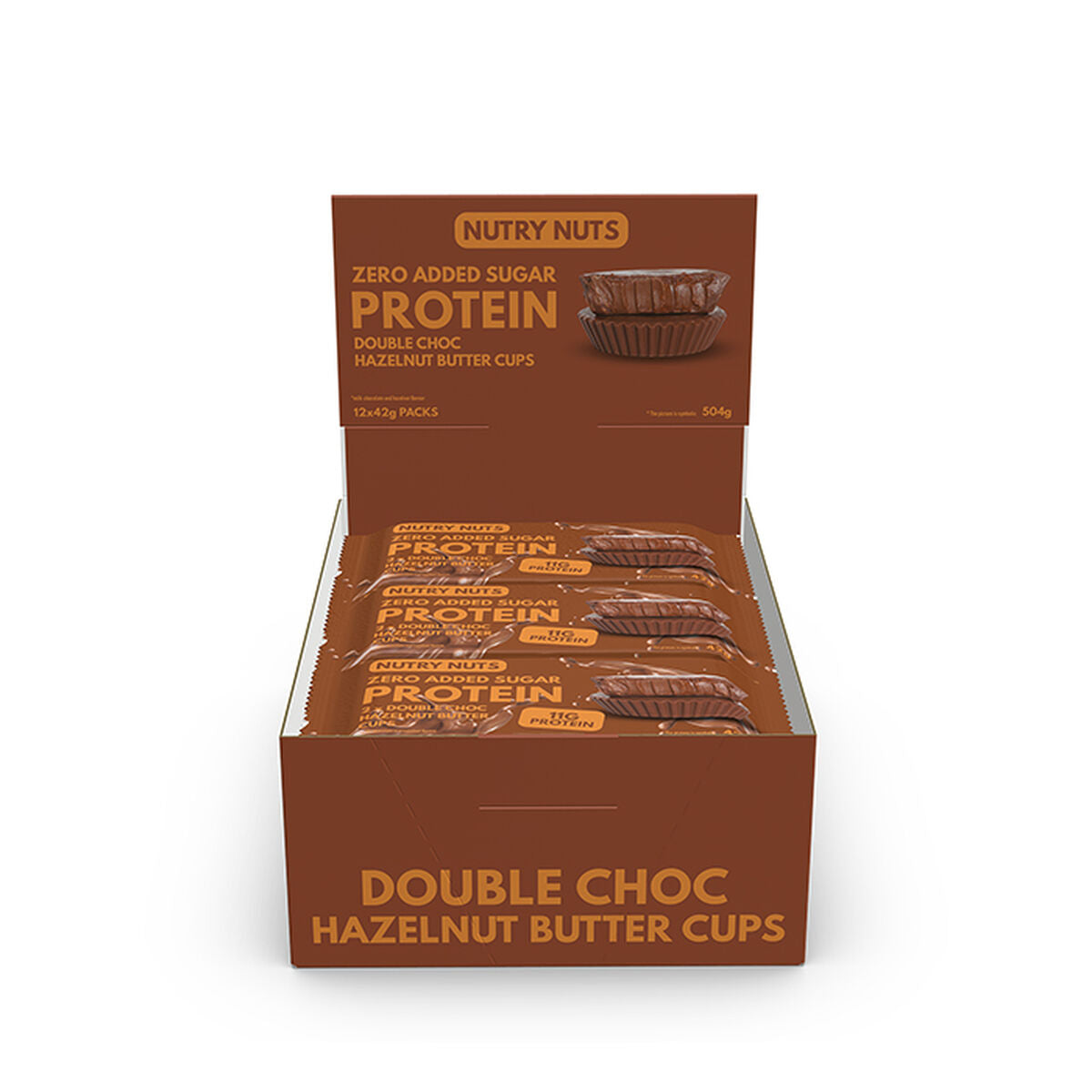 Nutry Nuts Protein Butter Cups Double Chocolate Hazelnut proteinsnacks