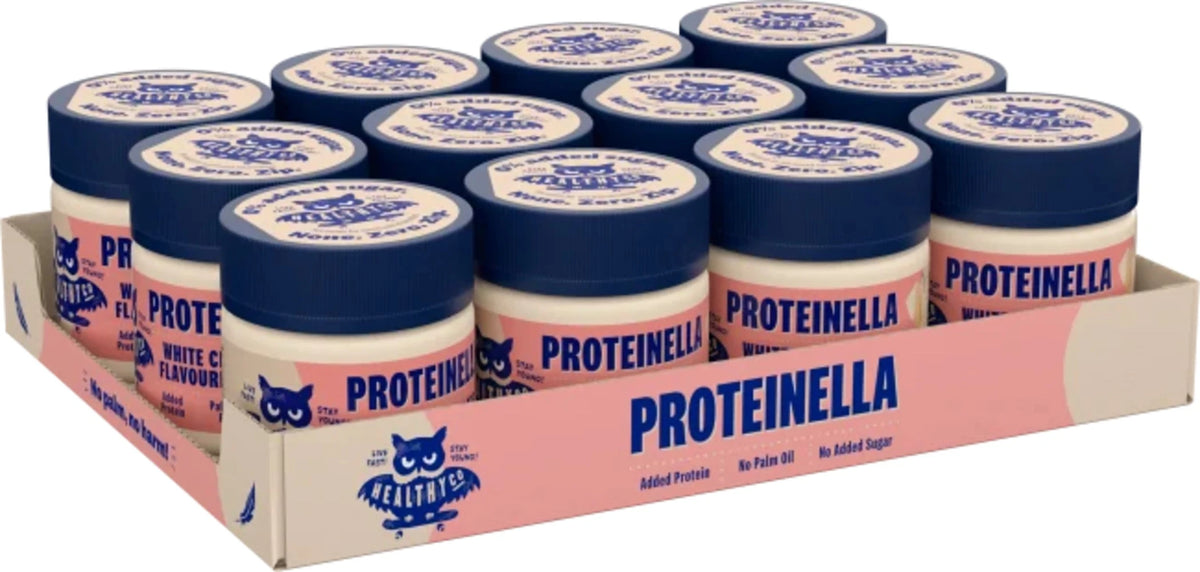 Healthyco Proteinella 200g x 12stk, White Chocolate