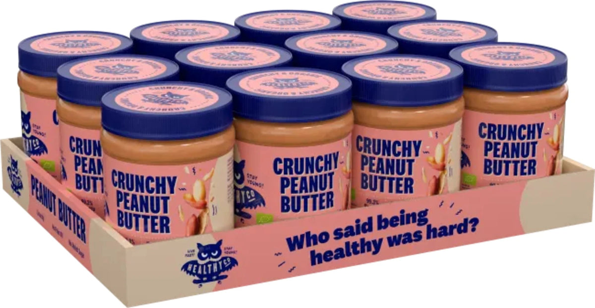 Healthyco Peanutbutter Eco, Crunchy 350gx12stk