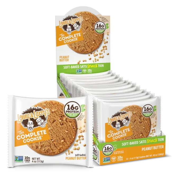 Lenny & Larry Protein Cookie, 12x113g, Peanut Butter