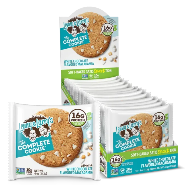 Lenny & Larry Protein Cookie, 12x113g, White Chocolaty Macademia