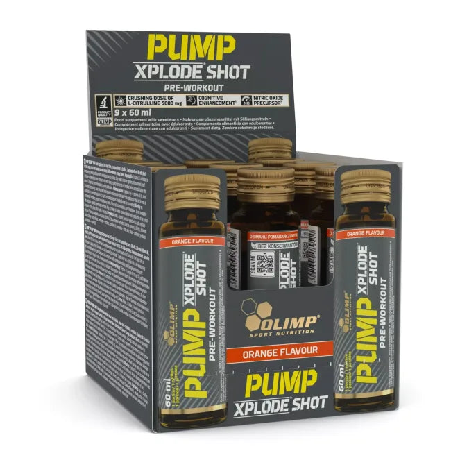 Olimp Pump Xplode Shot, 9x60ml gl, Orange