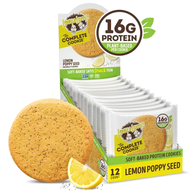 Lenny & Larry Protein Cookie, 12x113g, Lemon Poppy Seed