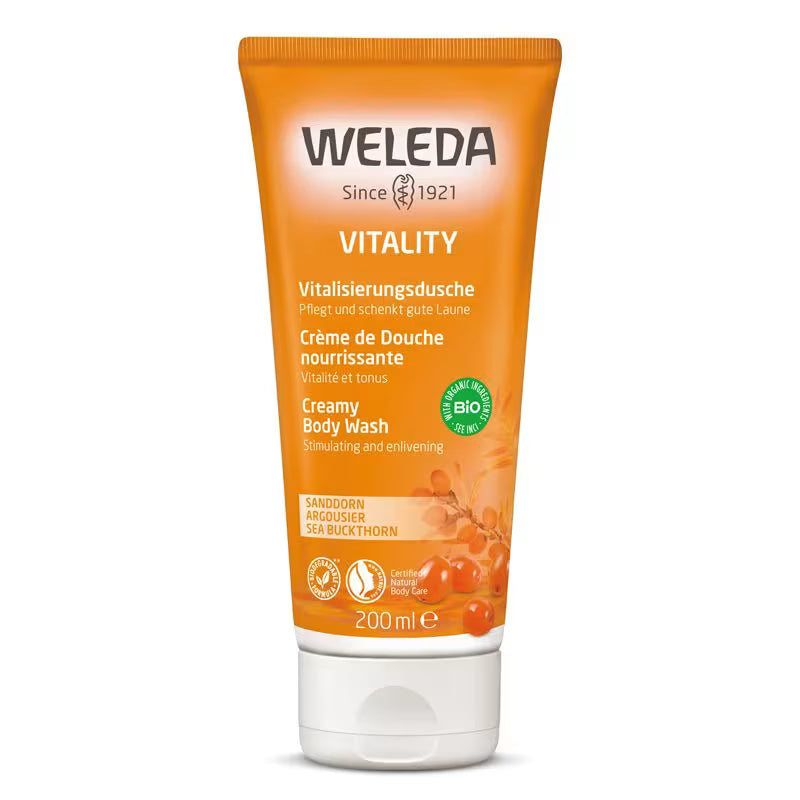 WELEDA SEA BUCKTHORN CREAMY BODY WASH 200 ML