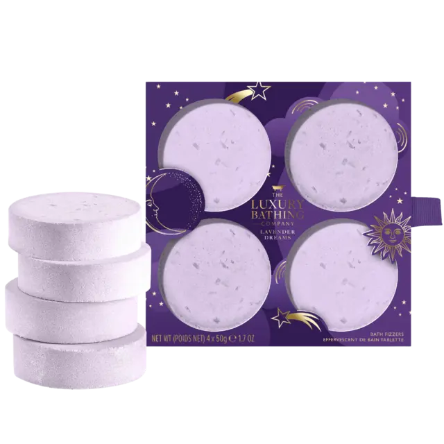 LBC Relax 4x50g Bath Fizzers Lavender