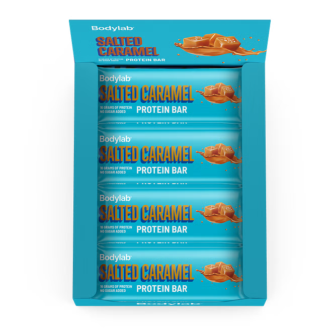 Bodylab Proteinbar, 12x55g, Salted Caramel