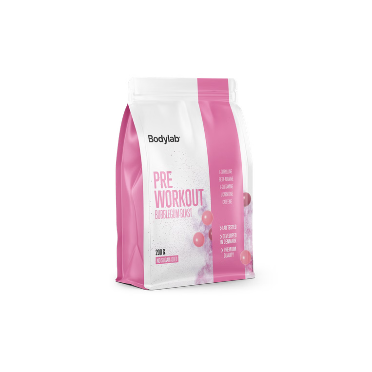 Bodylab PWO, 200g ,Bubblegum Blast