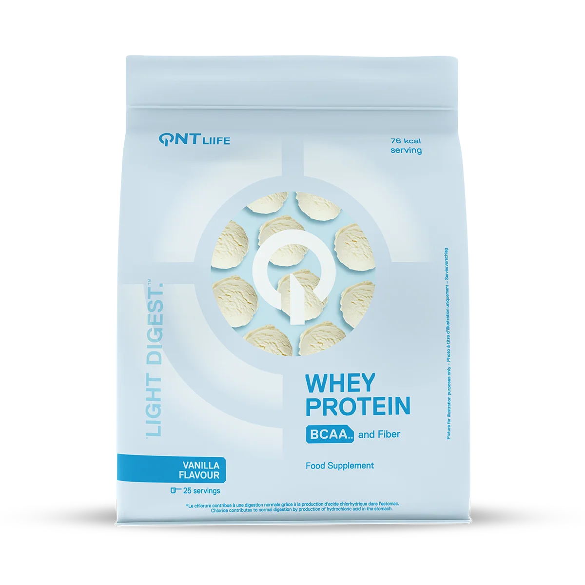 QNT Whey Protein Light Digest 500 g proteinpulver vanilje