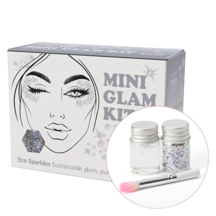 Glitter Eco Lovers Silver HOLO Mini Glam Kit