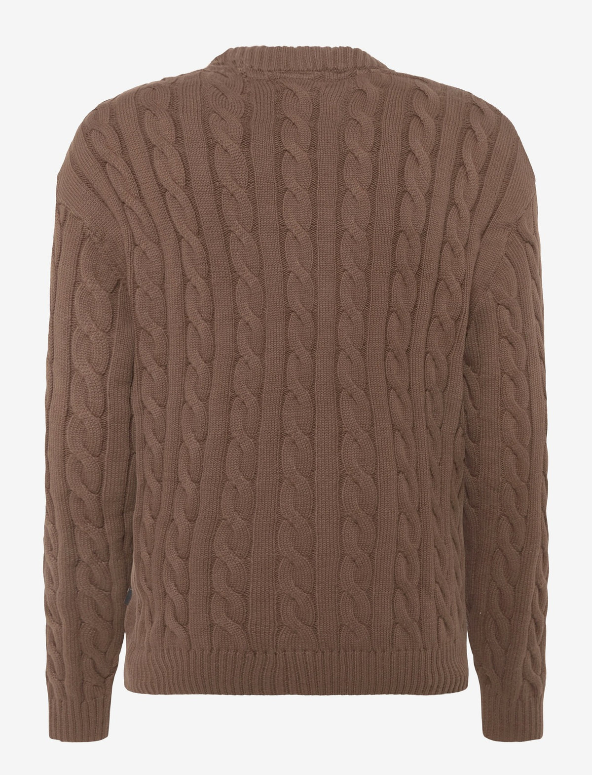 Solid Malcolm kabelstrikket genser Slate Black sett bakfra