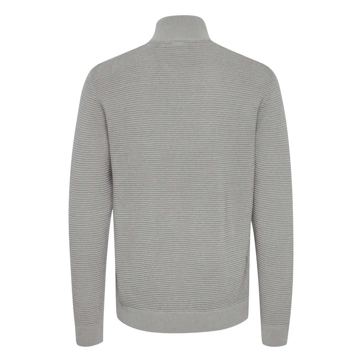 Solid Valencia half zip strikkegenser lys grå melange