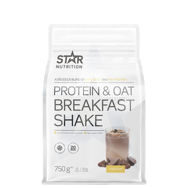 Star Nutrition Protein & Oat Breakfast Shake 750 g frokostshake bilde 3