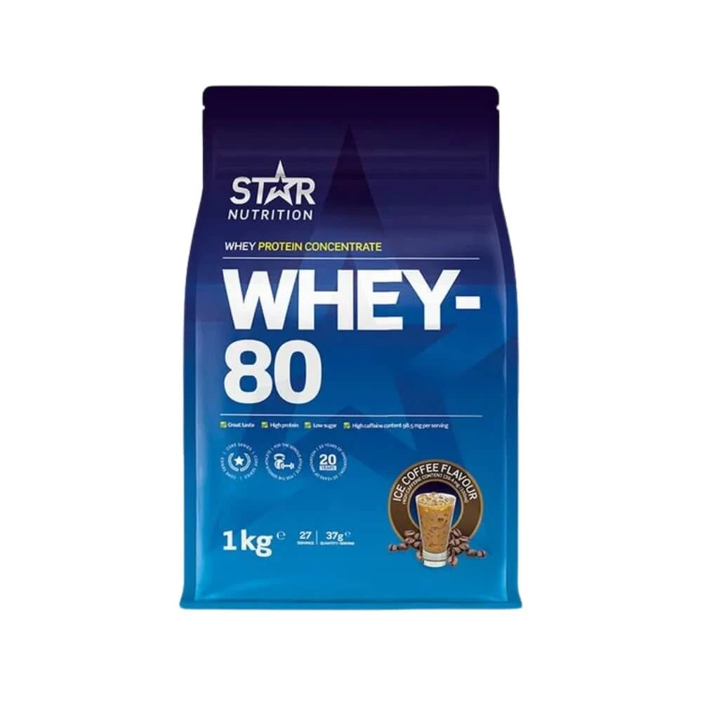 Star Nutrition Whey-80 Myseprotein 1 kg Ice Coffee