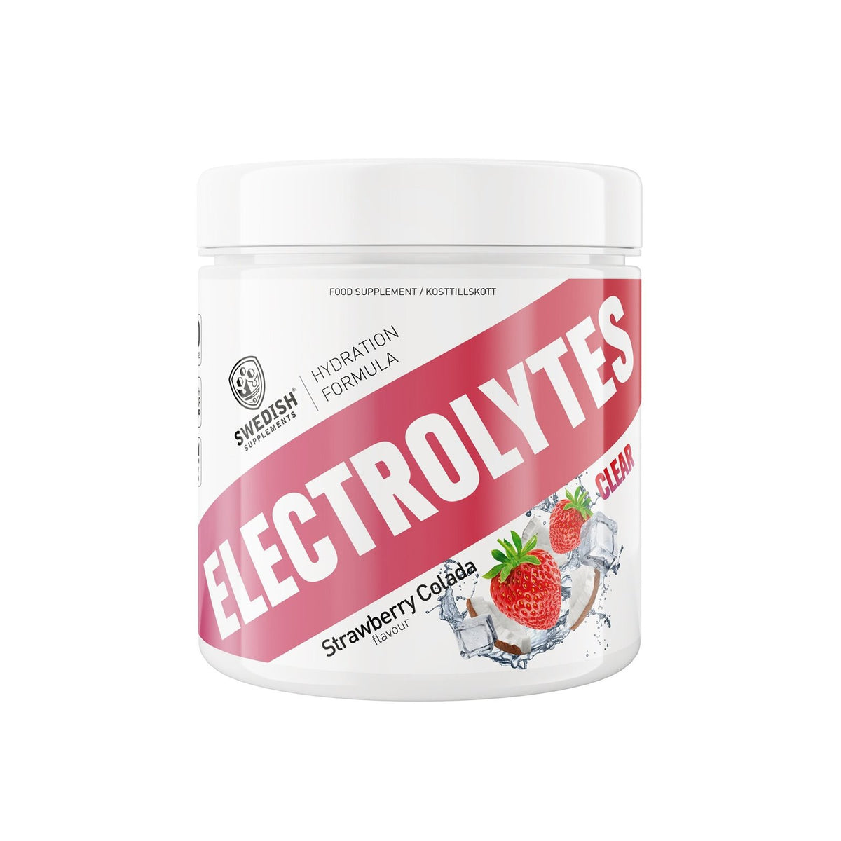Swedish Supplements Electrolytes Strawberry Colada elektrolyttpulver 240 g