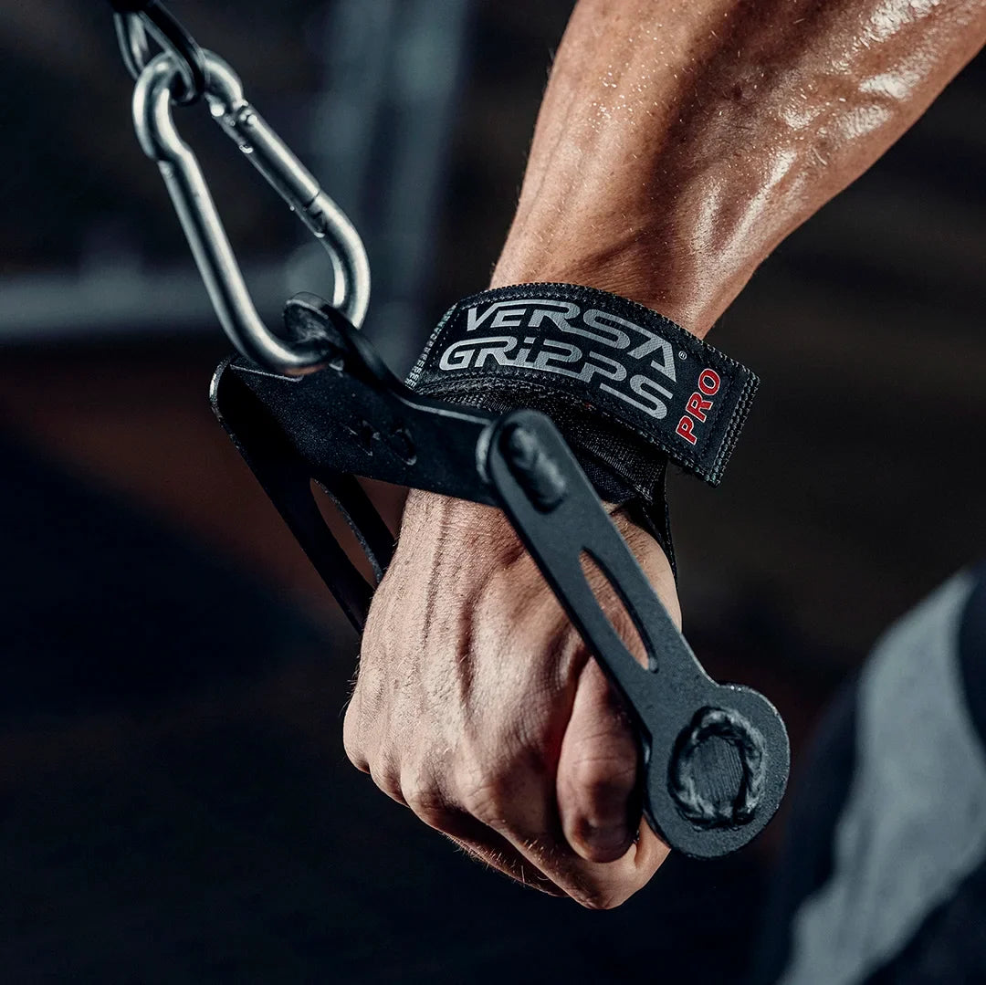 Versa Gripps Pro Series løftestropper svart sett fra siden
