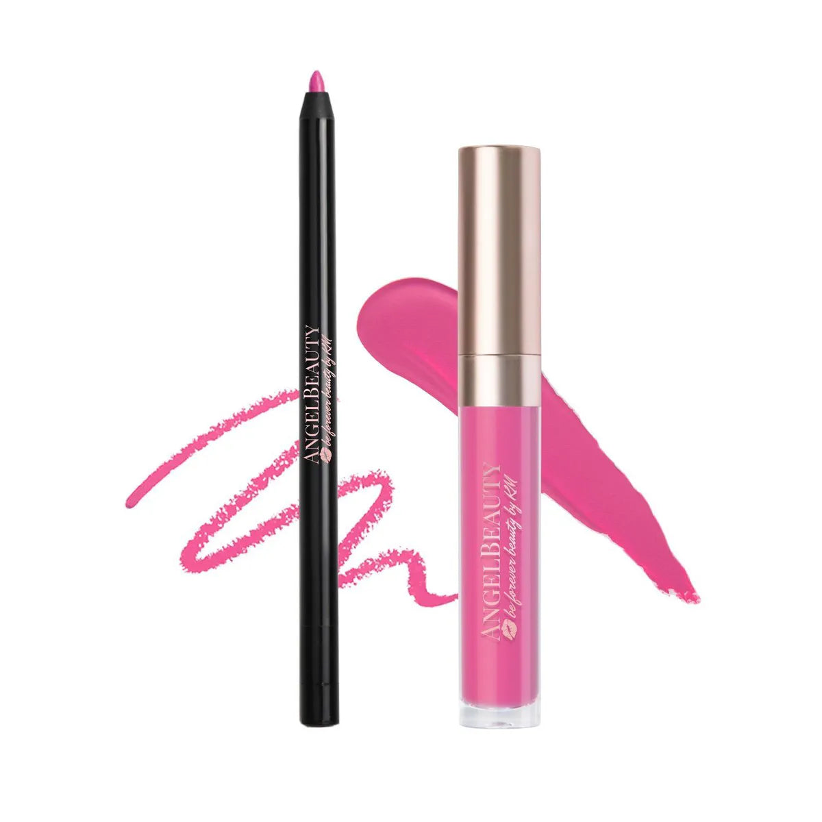 AngelBeauty Signature matte lipstick & lipliner kit