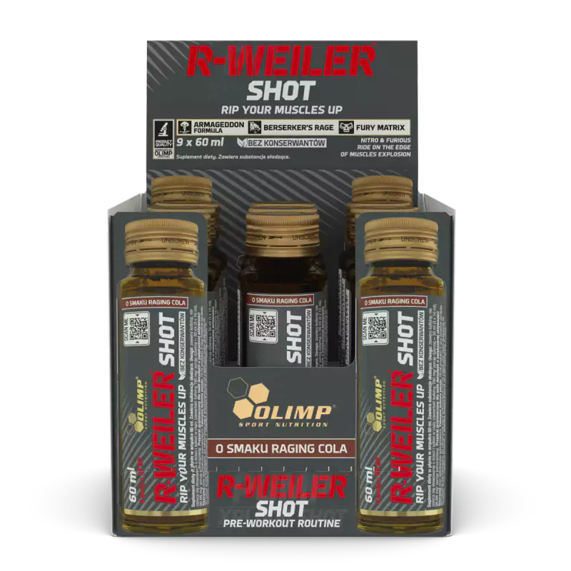 Olimp R-Weiler SHOT 9x60ml Gl.fl, Raging Cola