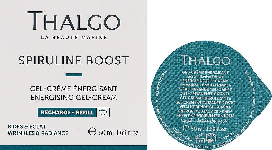 Thalgo Spirulina Boost Energising Gel-Cream, 50 ml REFILL