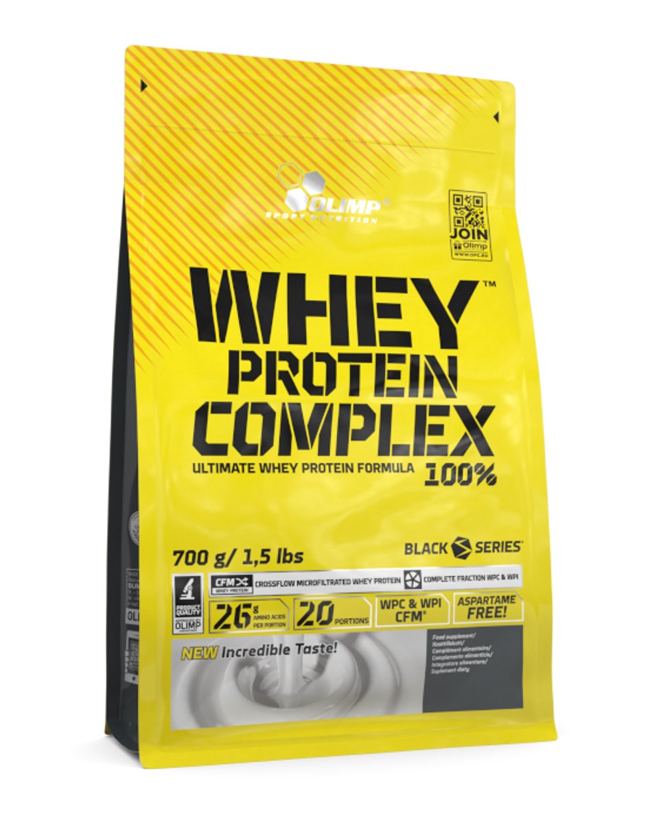 Olimp 100% Whey Protein Complex 700 g i zip-pose, proteinpulver fra Olimp Sport Nutrition