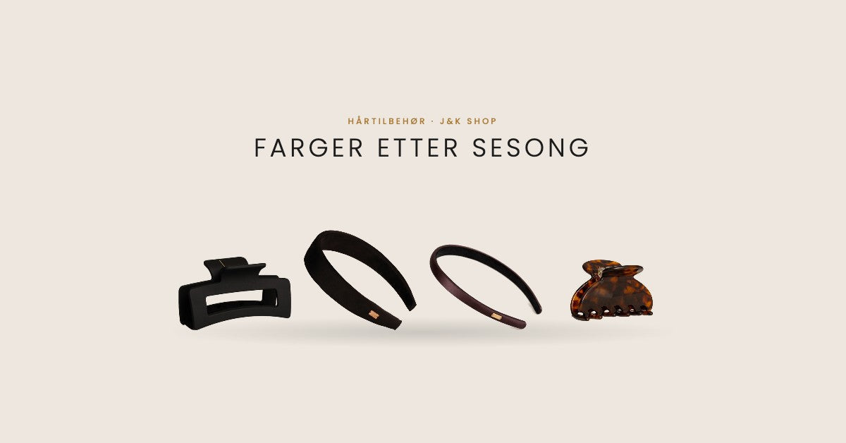 Léonie Items hårbånd og klyper i sesongfarger
