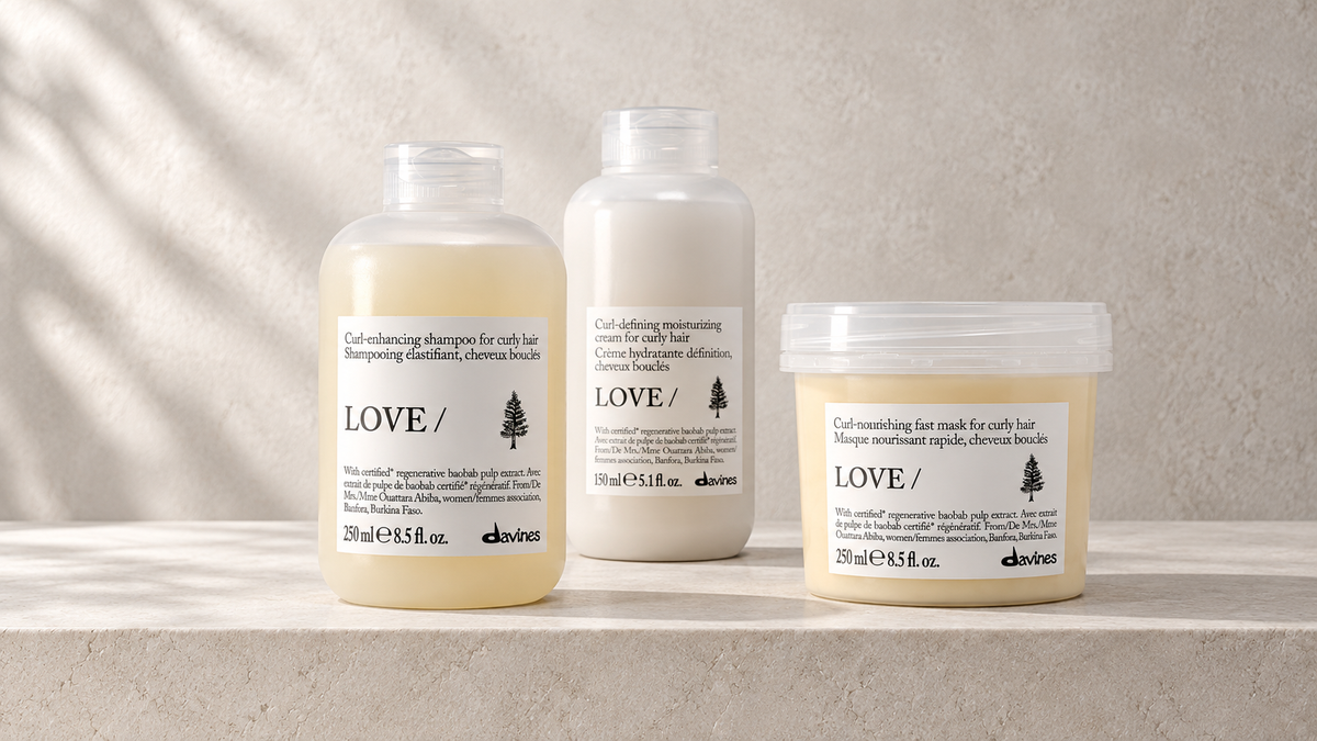 Kjøpsguide til Davines LOVE Curl for krøllete hår, Davines produkter hos J&K Shop