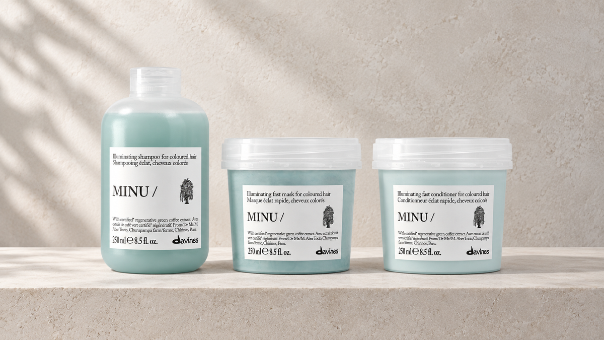 Fargebehandlet hår: slik bruker du Davines MINU, Davines produkter hos J&K Shop