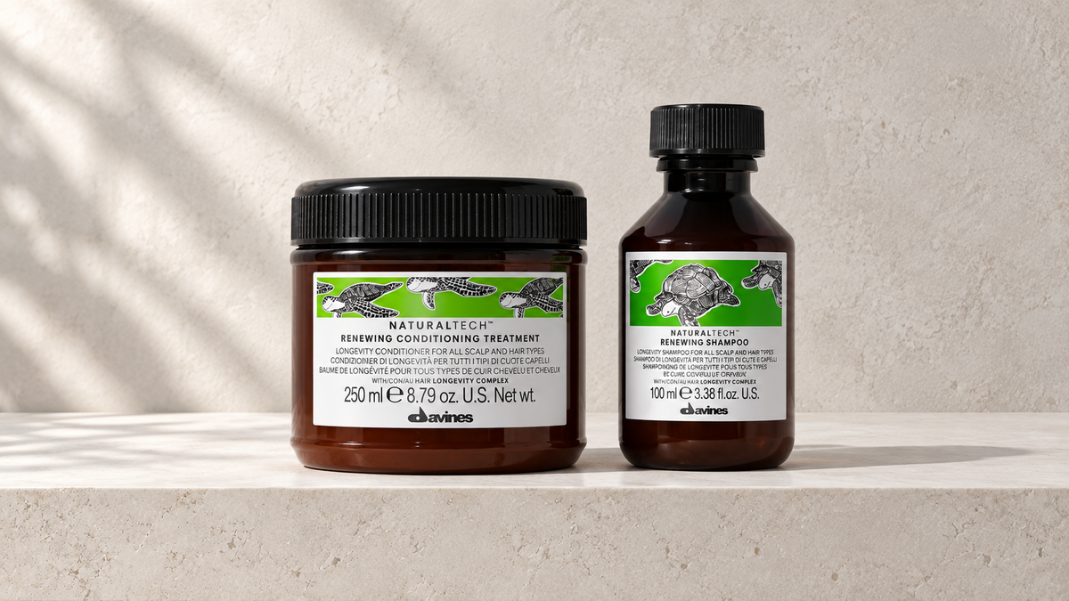 Davines Naturaltech Renewing: en enkel rutine for hår og hodebunn, Davines produkter hos J&K Shop