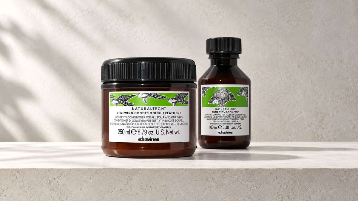 Kjøpsguide til Davines Naturaltech Renewing Shampoo og Conditioner, Davines produkter hos J&K Shop