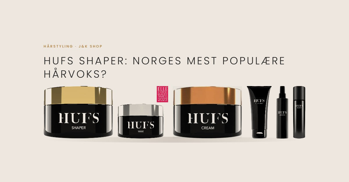 Hufs Shaper hårvoks med Wax, Cream, Molding Paste, Ocean Spray og Dry Shampoo