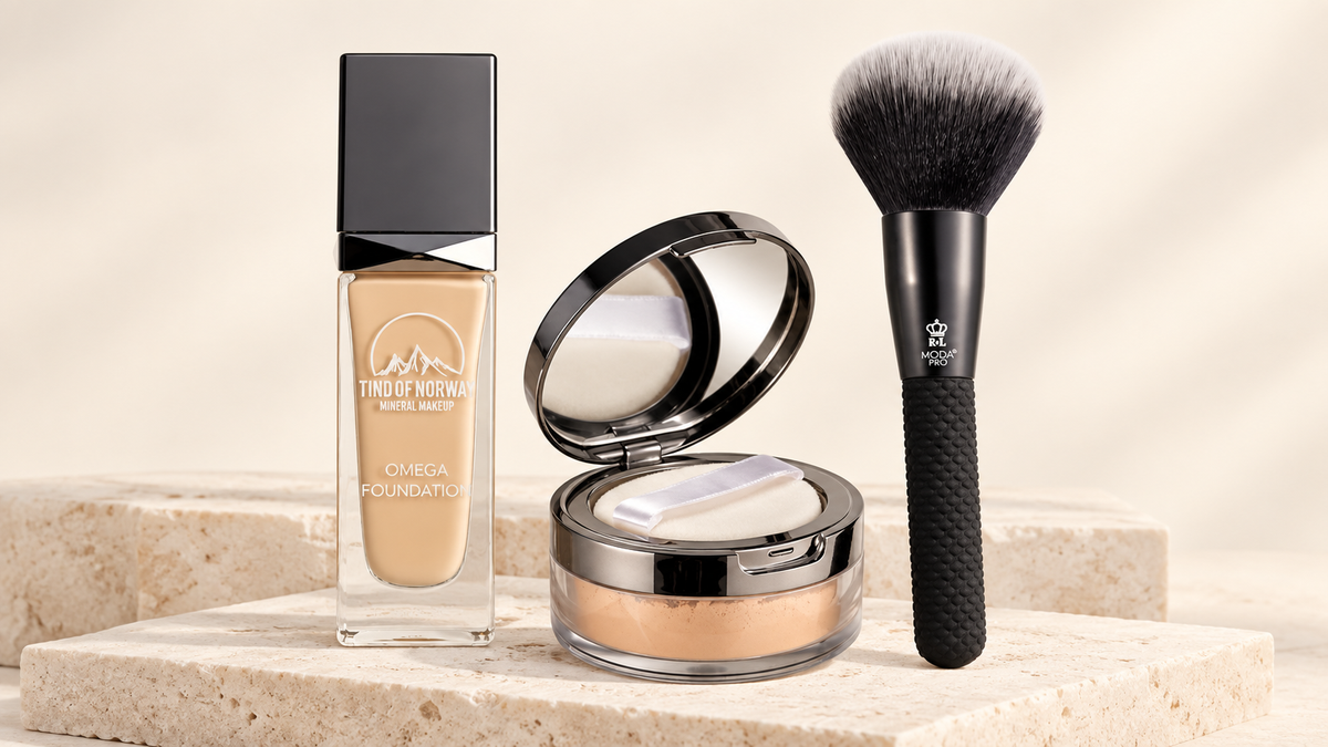 Tind of Norway Omega Foundation, Powder Foundation og pudderkost