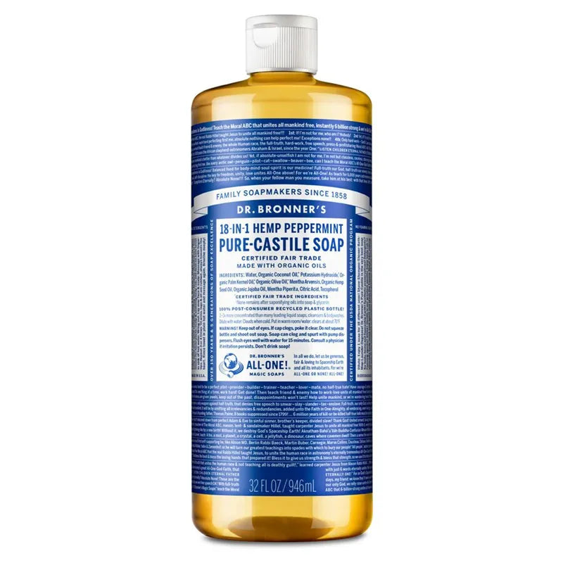 Dr. Bronner’s, Peppermint Såpe 945 ml