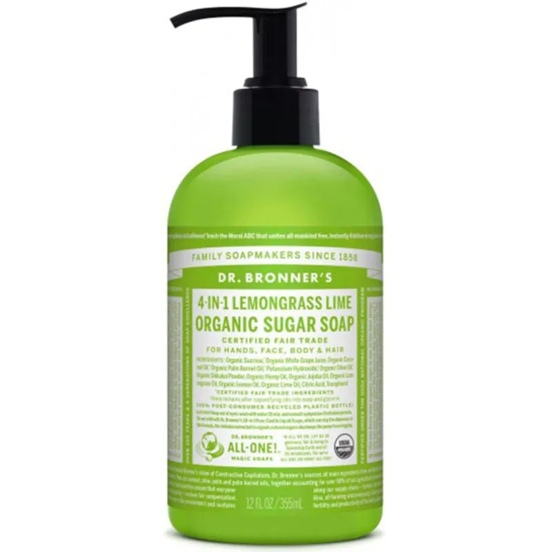 Dr. Bronner’s, 4-in-1 Hand Soap Lemongrass 355 ml