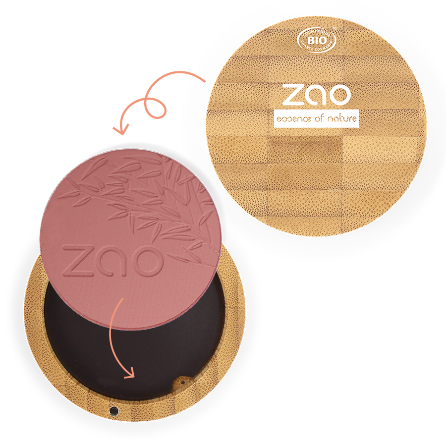 ZAO Compact Blush- (322) Brown Pink