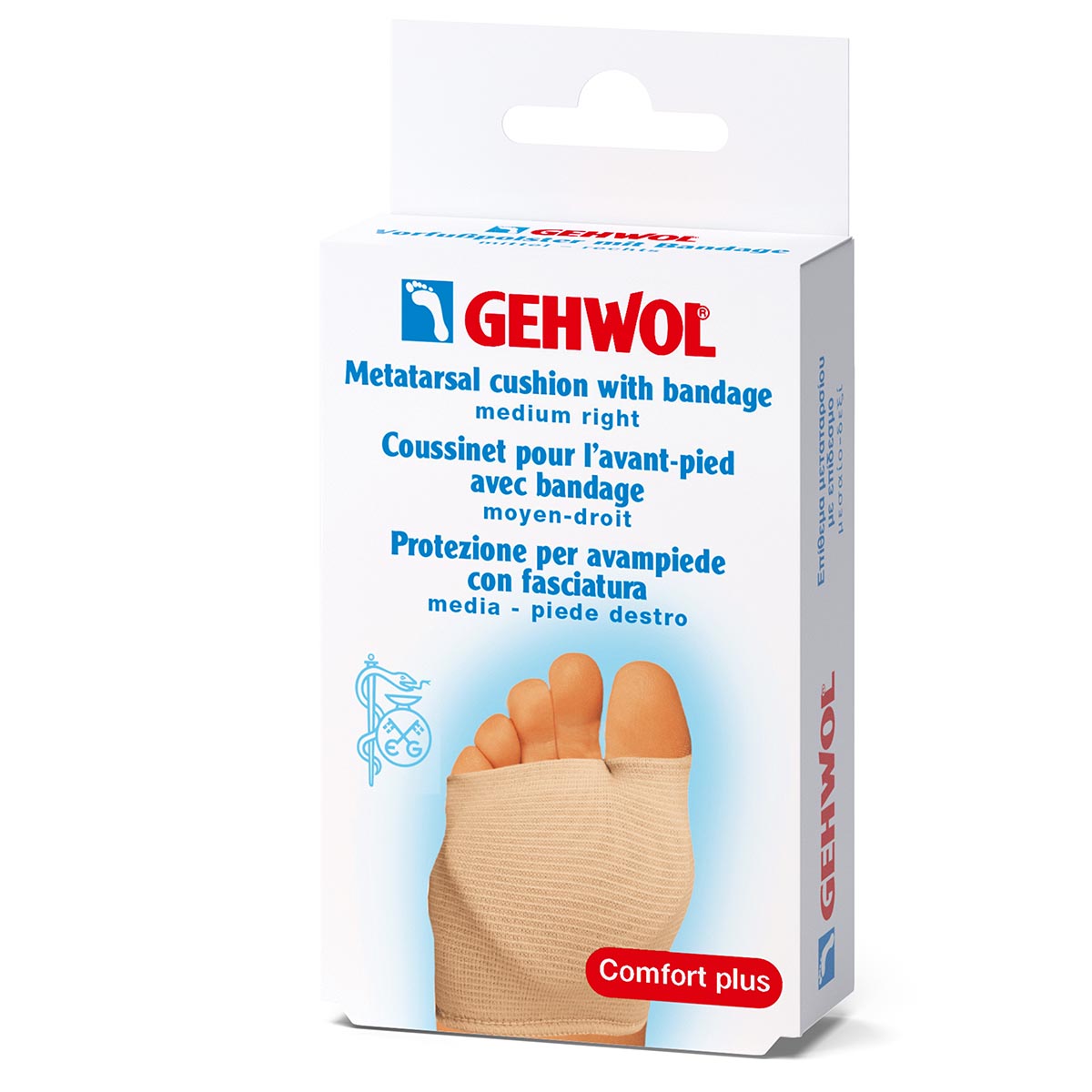 Gehwol Metatarsal Cushion m/bandage-høyre-medium