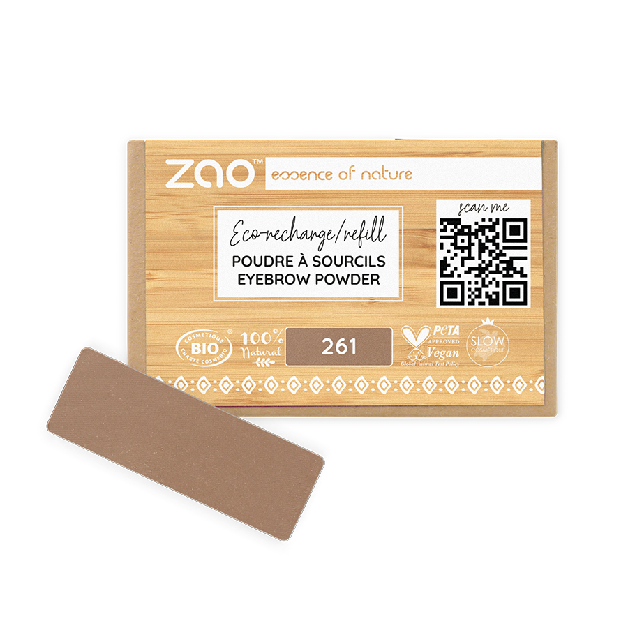 ZAO Refill Rectangle Eyebrow Powder - 3 colors