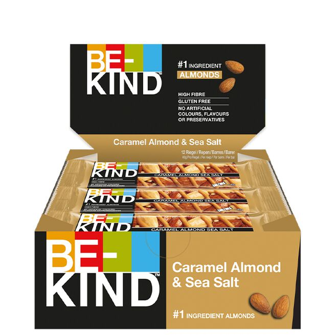 12 x BE-KIND Core Bar 40 g Caramel Almond & Sea Salt - Proteinbarer - JK-Shop