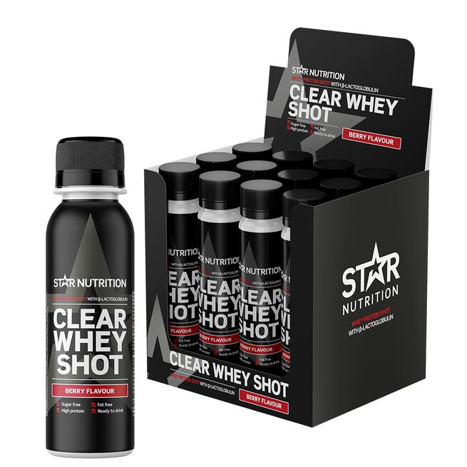 12 x Clear Whey Myseprotein Shot 100 ml - Whey protein - JK-Shop