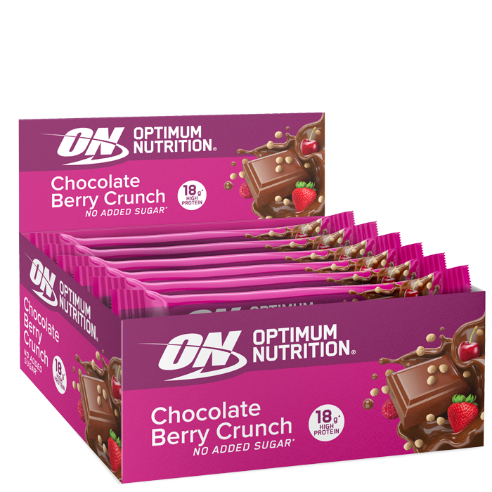 12 x Optimum Nutrition Protein Bar 55-59g - Proteinbarer - JK-Shop