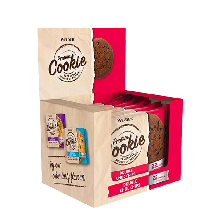 12 x Weider Protein Cookies 90 g - Proteinbarer - JK-Shop