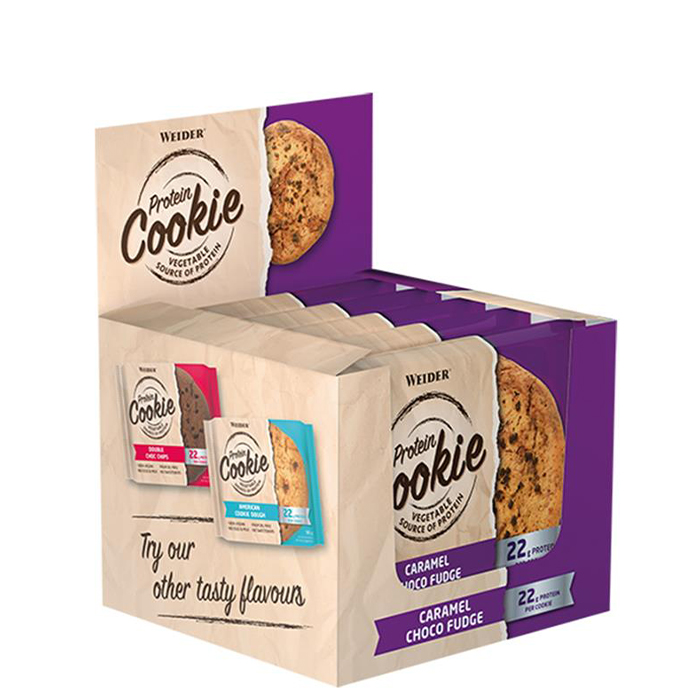 12 x Weider Protein Cookies 90 g - Proteinbarer - JK-Shop