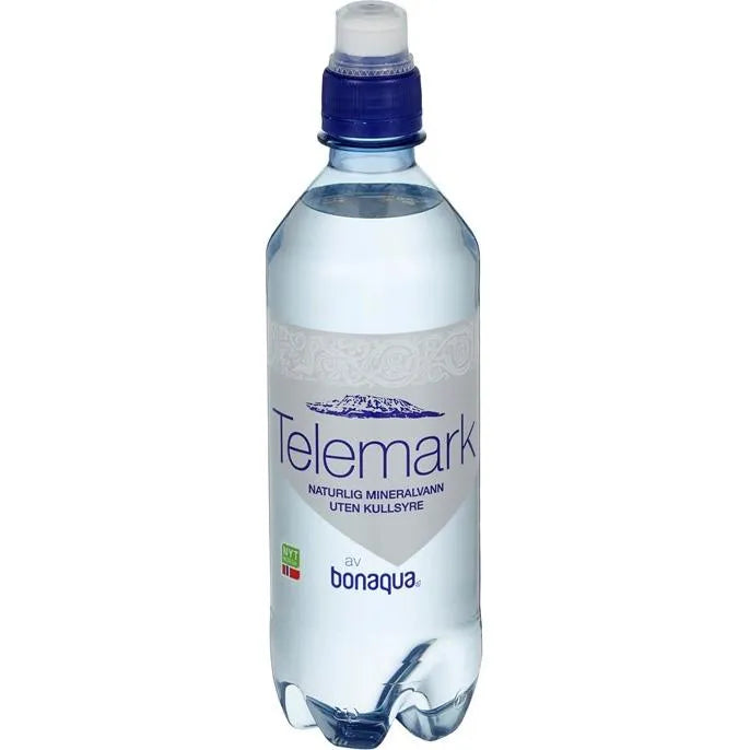 Telemark Naturell u/kullsyre, 24x500ml, m/sportscap