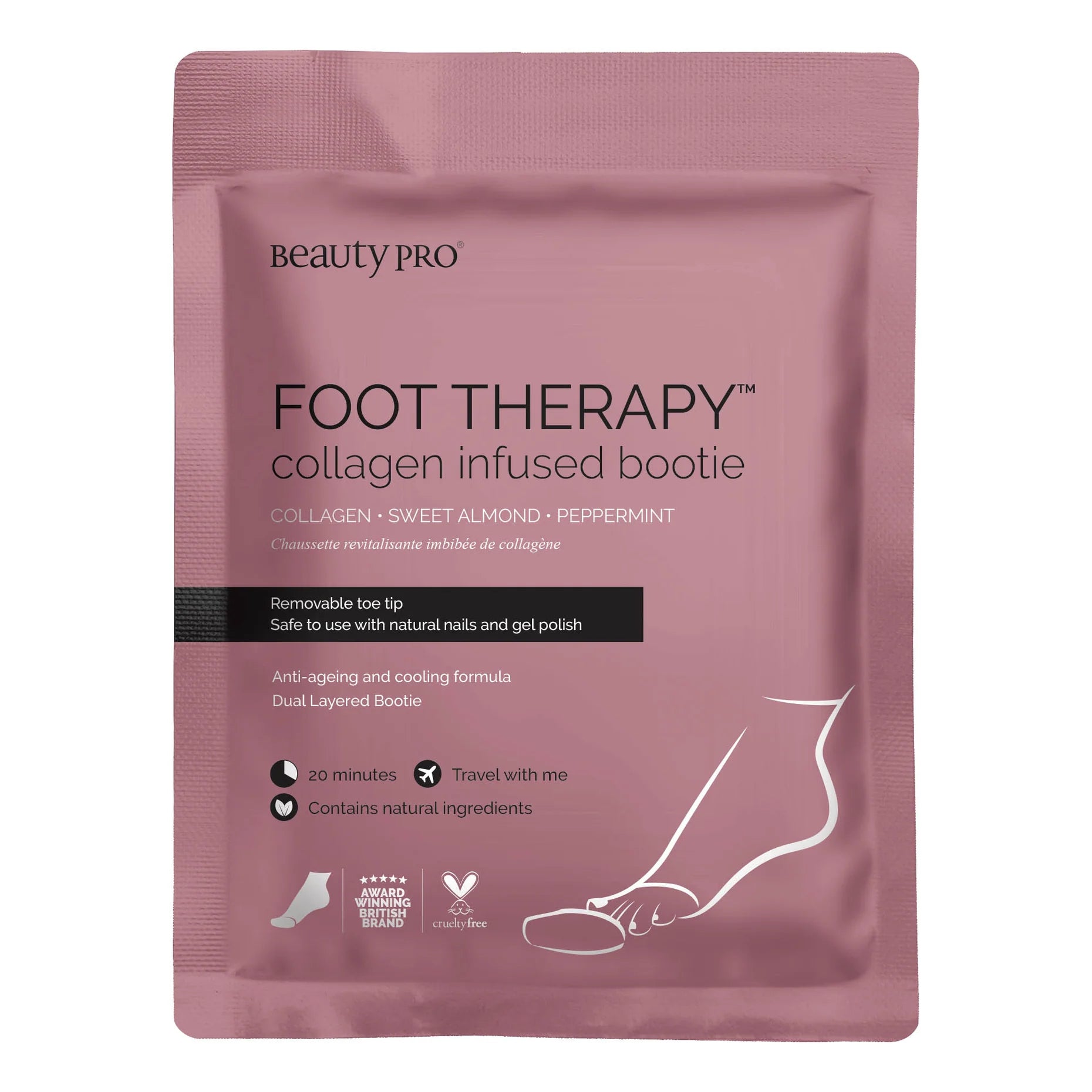 Beauty Pro, Foot Therapy- Fotmaske