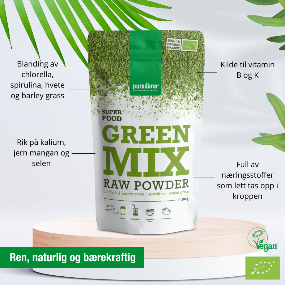 Purasana Green Mix Powder, 200g