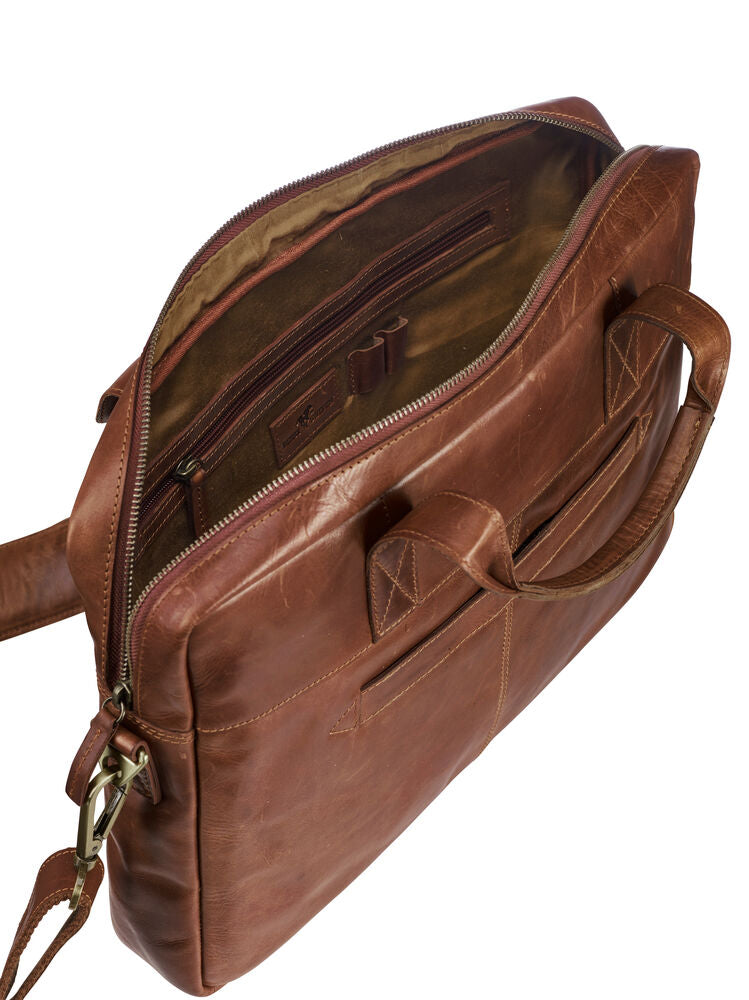 DERBY OF SWEDEN Leather Line Briefcase