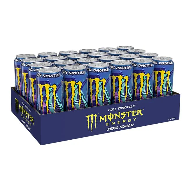 24 x Monster Energy Lewis Hamilton Zero Sugar 500ml - Energi Drikke - JK-Shop