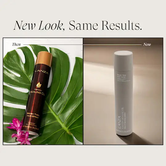 L'anza Keratin Healing Oil Brush Thru Hair Spray 350 ml