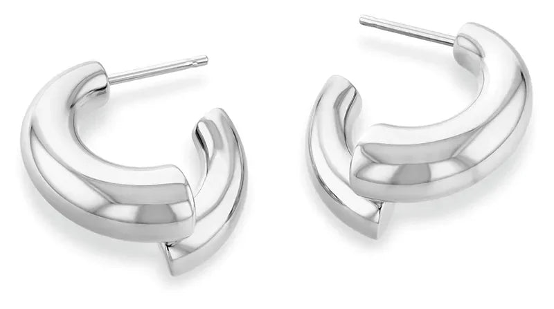 CALVIN KLEIN SS/GP EARRINGS