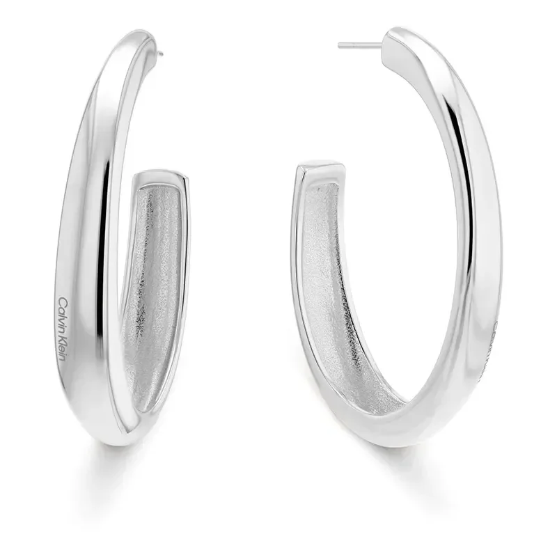 Calvin Klein SS/GP Earrings - øredobber liten loop - Øredobber - JK-Shop